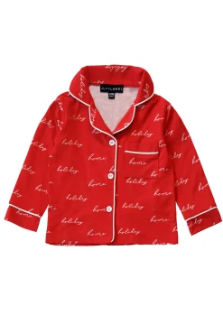 Red Home For The Holidays Kids Pajama Set*JLUXLABEL Online