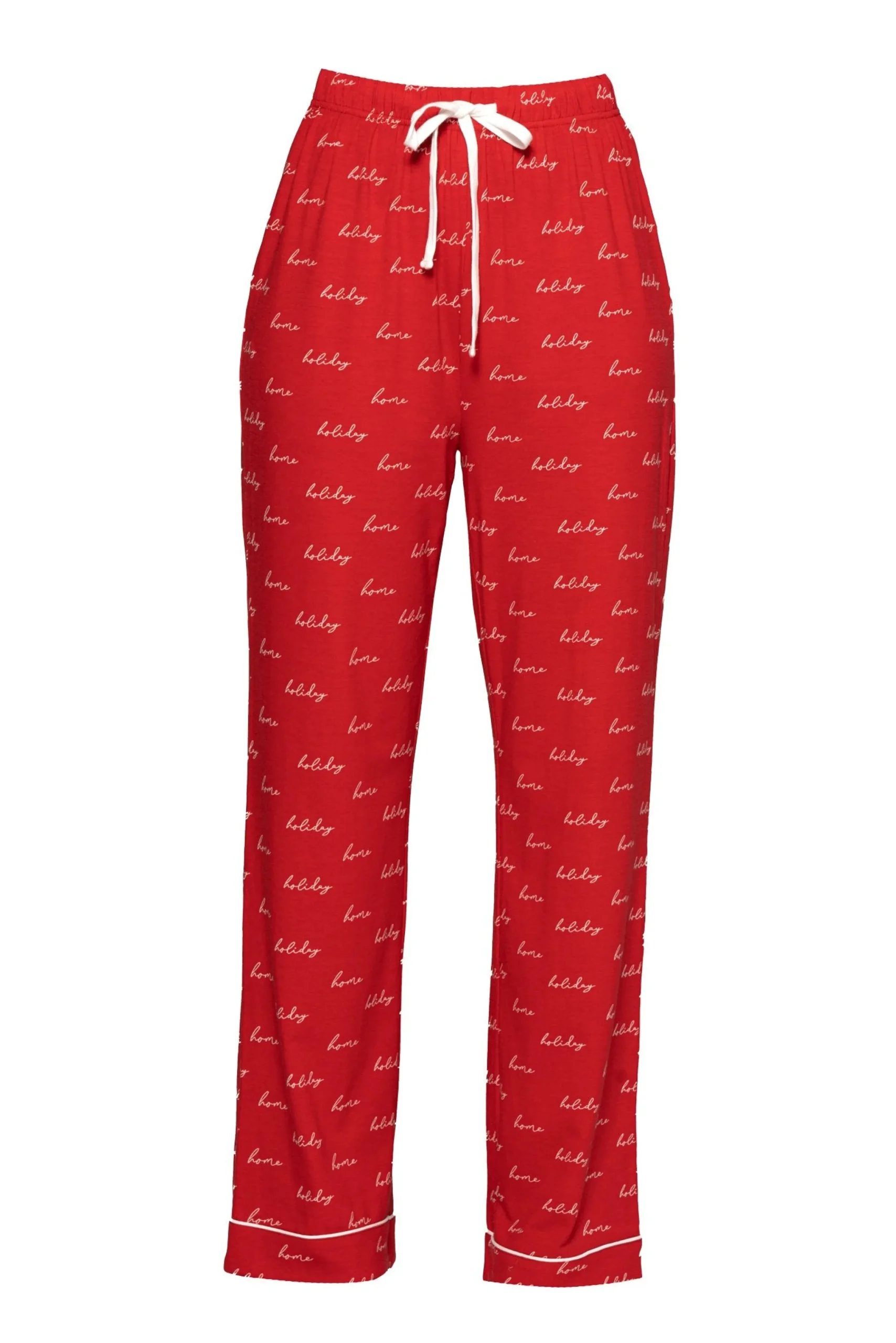 Red Home For The Holidays Adult Pajama Set*JLUXLABEL New