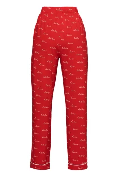 Red Home For The Holidays Adult Pajama Set*JLUXLABEL New