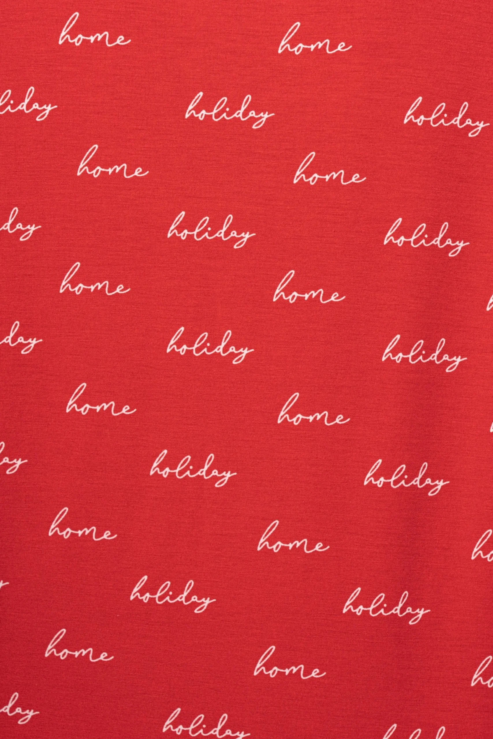 Red Home For The Holidays Adult Pajama Set*JLUXLABEL New