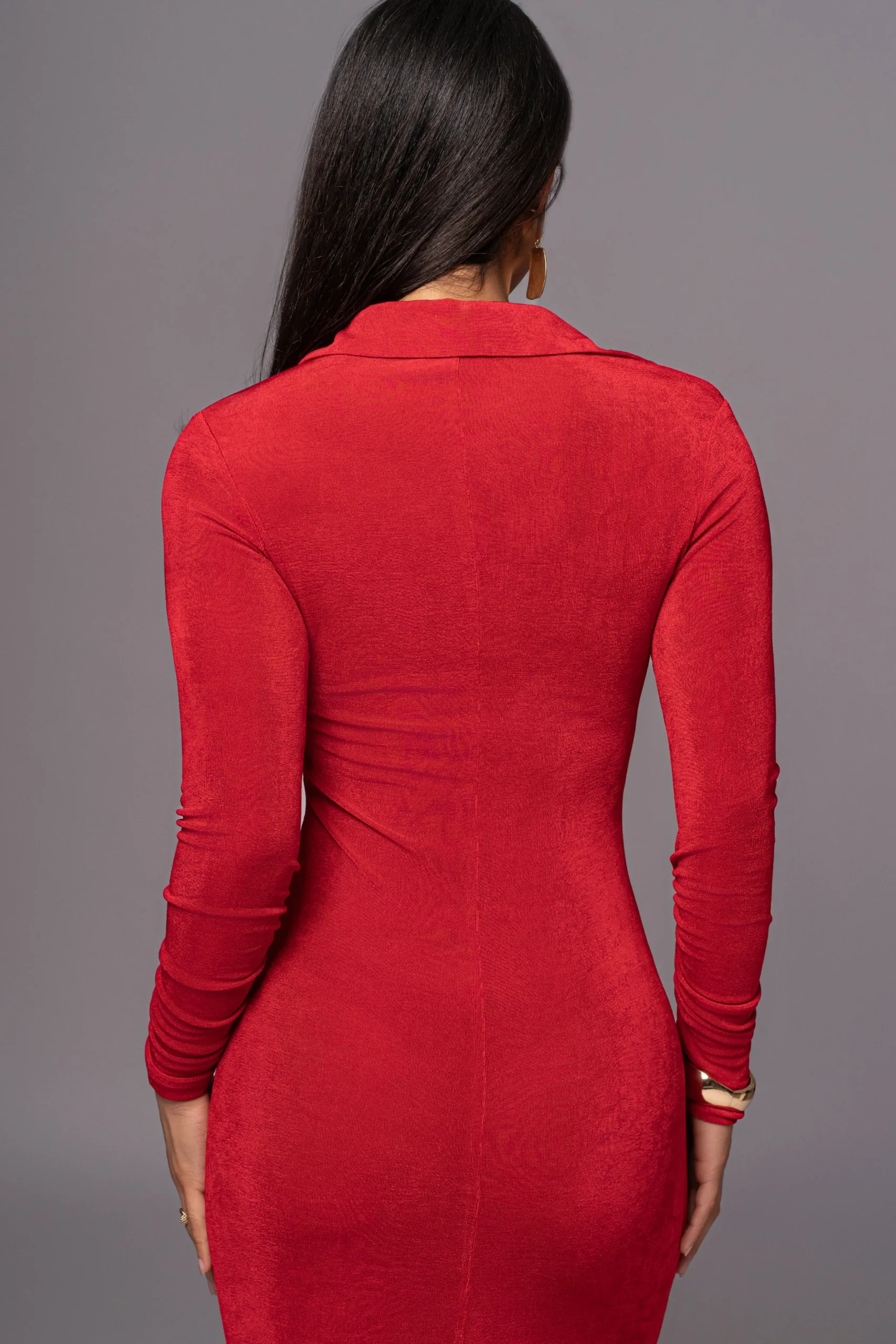 Red Zahra Button Front Maxi Dress*JLUXLABEL Fashion