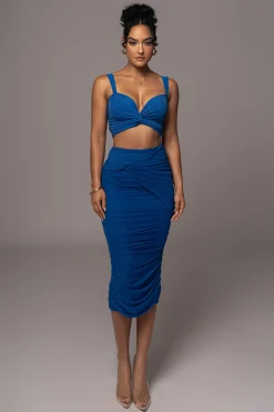 Royal Blue Extend Your Stay Skirt Set*JLUXLABEL Sale
