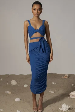 Royal Blue Extend Your Stay Skirt Set*JLUXLABEL Sale