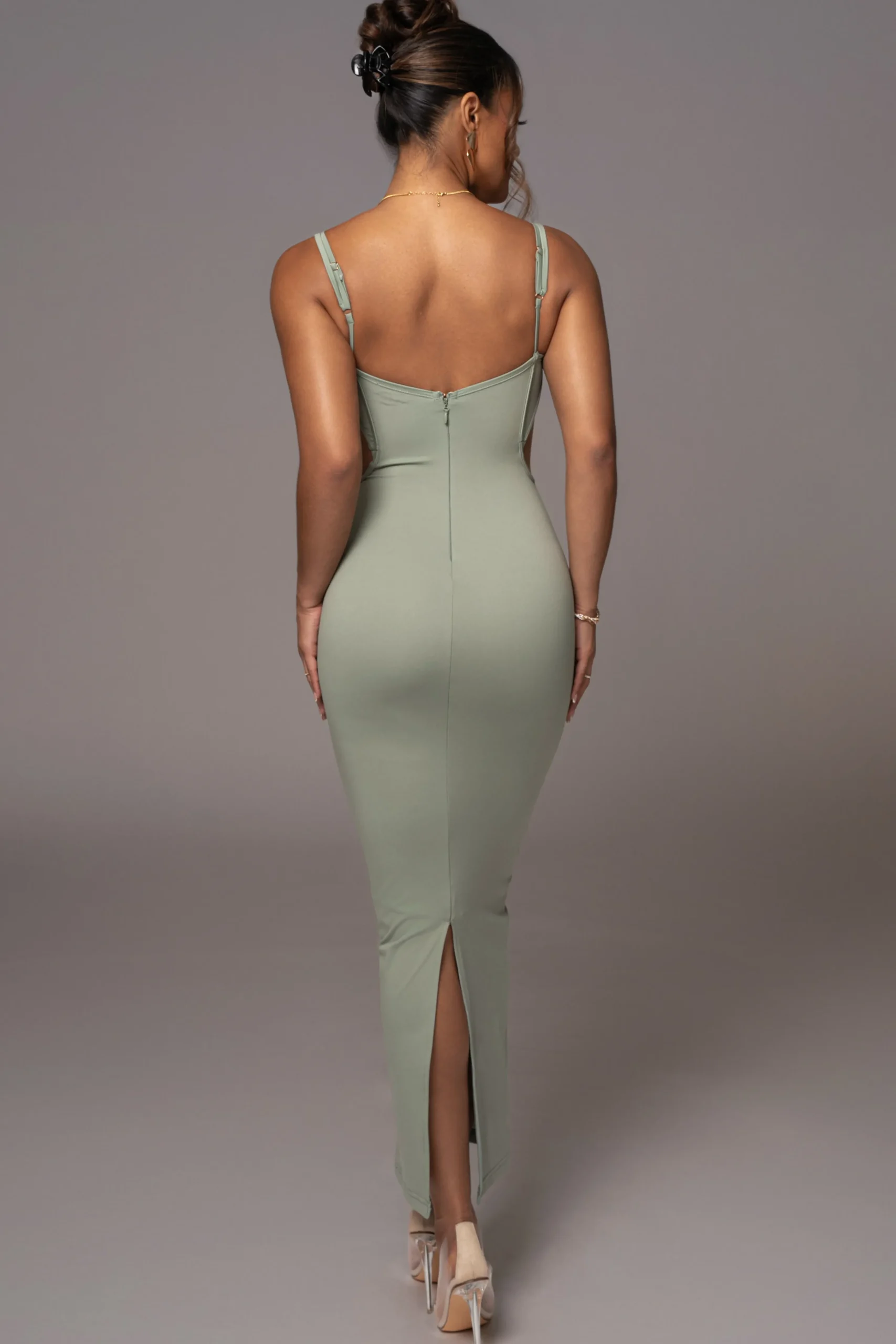Sage Enchantment Bustier Maxi Dress*JLUXLABEL Hot