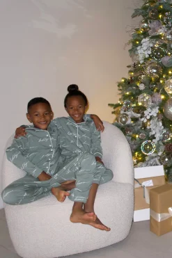 Sage Home For The Holidays Kids Pajama Set*JLUXLABEL Sale