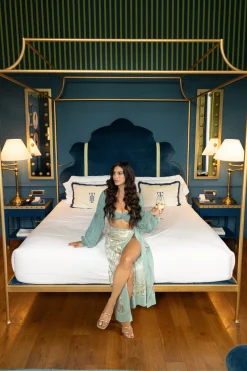 Sage Positano Printed Sarong Skirt*JLUXLABEL Clearance