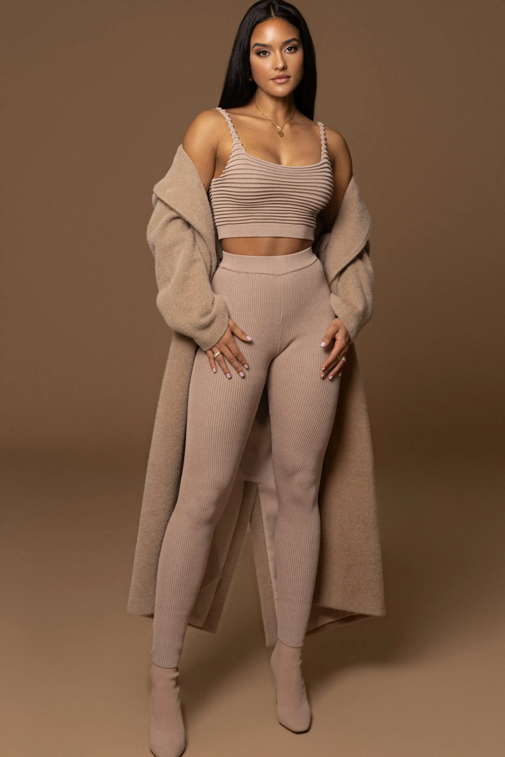 Sand Chelsie Longline Coat*JLUXLABEL Discount