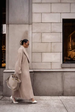 Sand Chelsie Longline Coat*JLUXLABEL Discount