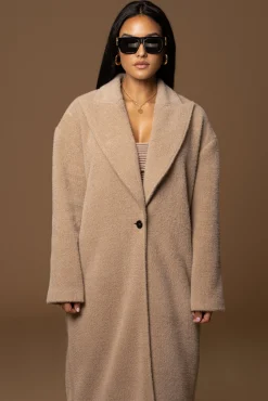 Sand Chelsie Longline Coat*JLUXLABEL Discount