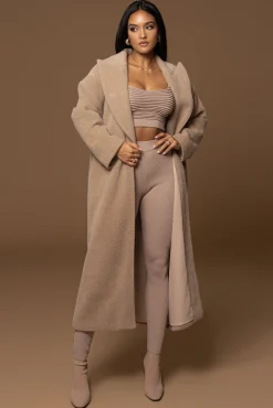 Sand Chelsie Longline Coat*JLUXLABEL Discount