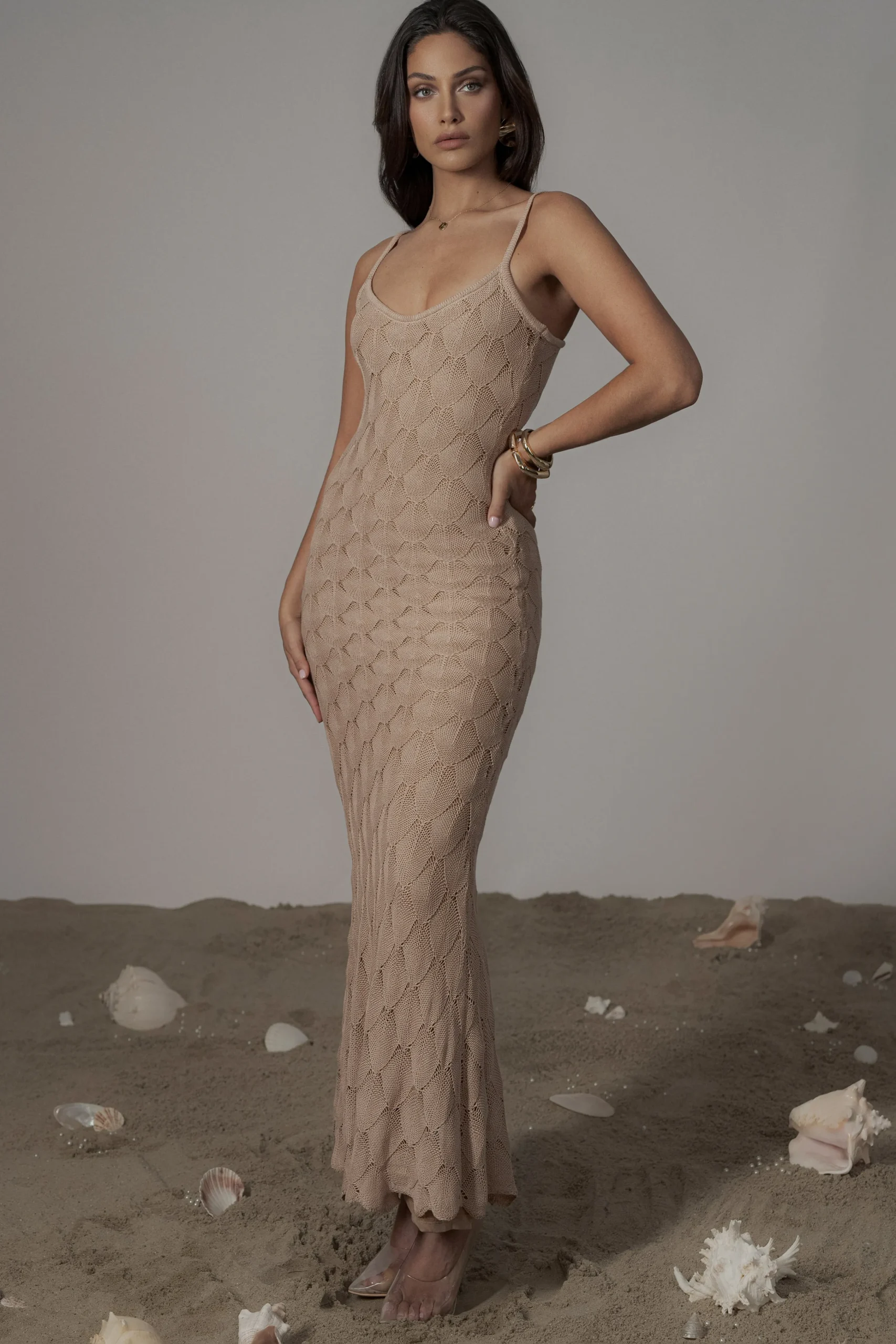 Sand Gabriela Knit Maxi Dress*JLUXLABEL Sale