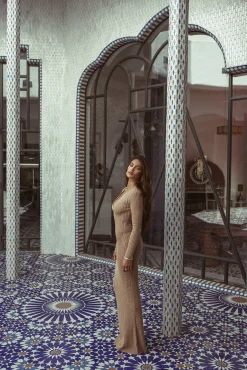 Sand Sol Sweater Knit Dress*JLUXLABEL Sale