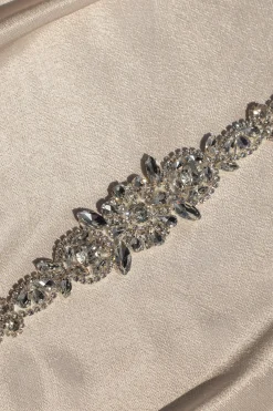 Silver Eternal Love Bridal Sash*JLUXLABEL Fashion
