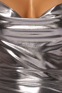 Silver Heart of Gold Maxi Dress*JLUXLABEL Hot