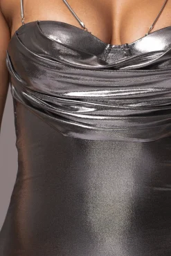 Silver Visions Of You Midi Dress*JLUXLABEL Best