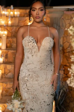 Stone Gilded Sequin Maxi Dress*JLUXLABEL Discount