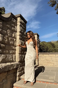 Stone Gilded Sequin Maxi Dress*JLUXLABEL Discount