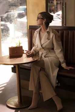 Tan Elite Suede Coat*JLUXLABEL Discount