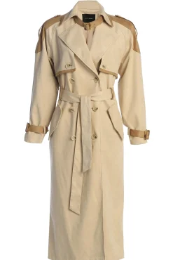 Tan Elite Suede Coat*JLUXLABEL Discount