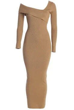 Tan Harper Knit Maxi Dress*JLUXLABEL Online