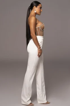 Tan Limited Edition Rhinestone Crystal Corset*JLUXLABEL New