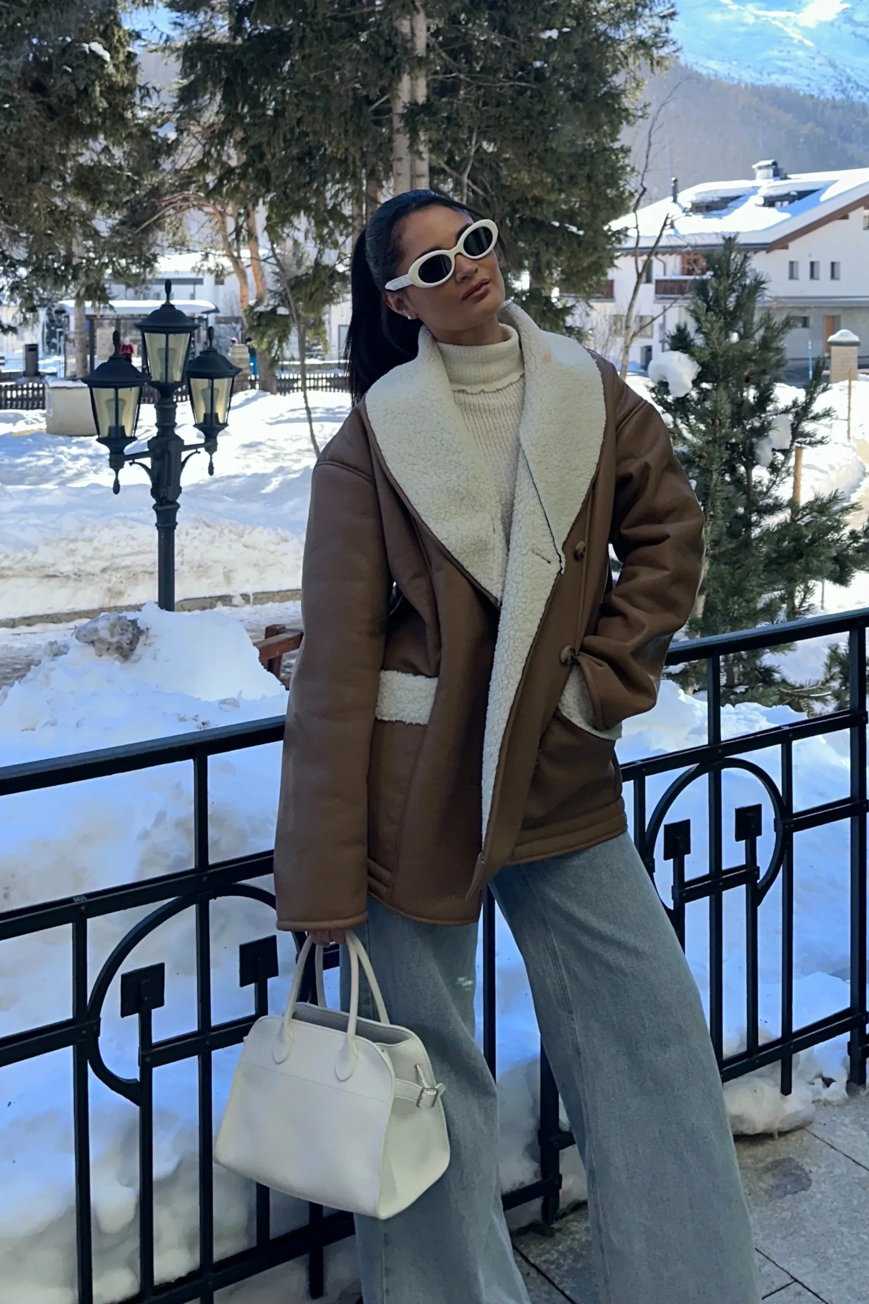 Tan Presley Faux Leather Coat*JLUXLABEL Online