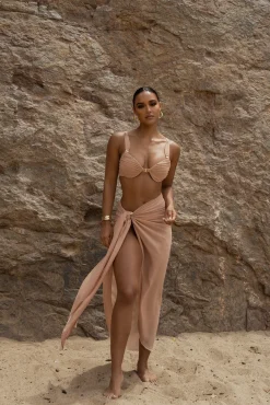 Tan Uncharted Waters Sarong*JLUXLABEL Sale