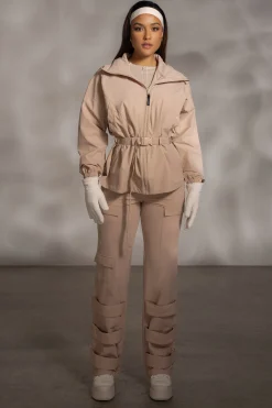 Tan Willow Belted Jacket*JLUXLABEL Fashion