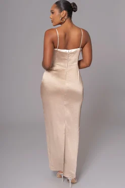 Taupe Moment In Time Maxi Dress*JLUXLABEL Best