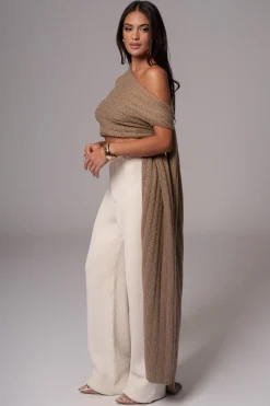 Taupe Soft Life Cable Knit Sweater Top*JLUXLABEL Discount