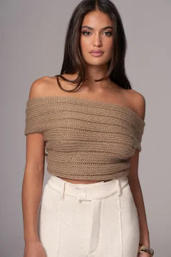 Taupe Soft Life Cable Knit Sweater Top*JLUXLABEL Discount