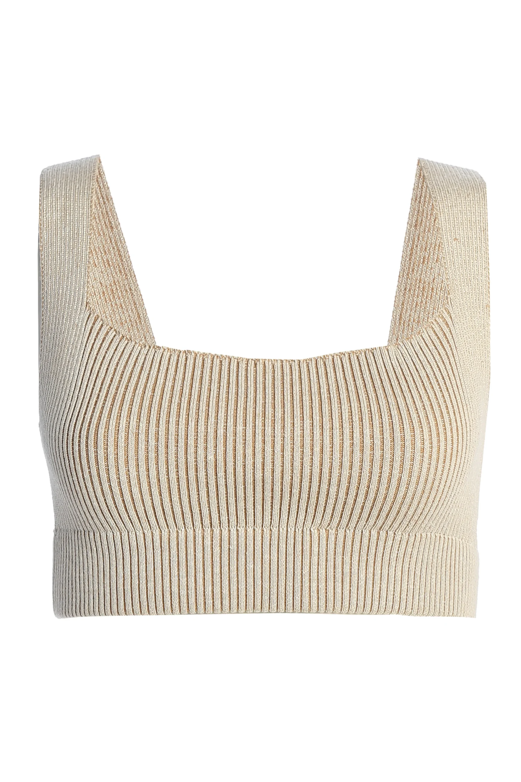 Taupe/White Jodie Ribbed Top*JLUXLABEL Sale