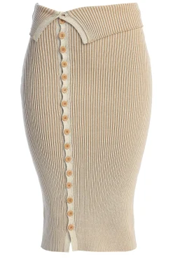 Taupe/White Over The Top Skirt*JLUXLABEL Discount