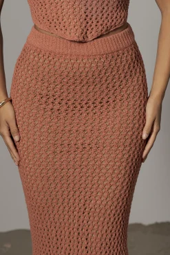 Terra Cotta Sea Depths Maxi Skirt*JLUXLABEL Online