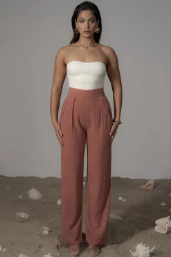 Terra Cotta Villa Views Linen Trousers*JLUXLABEL Best