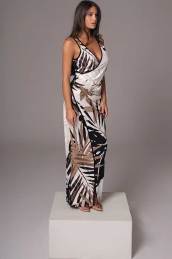 Tropical Print Revival Wrap Dress*JLUXLABEL Sale