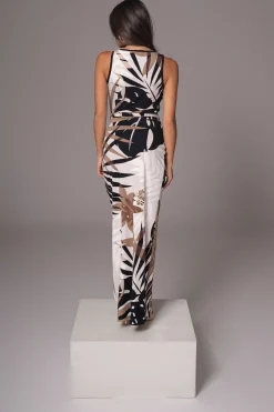 Tropical Print Revival Wrap Dress*JLUXLABEL Sale