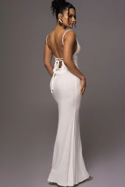 White Adventure Awaits Linen Maxi Dress*JLUXLABEL New