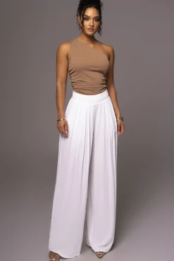 White After Sunset Pleated Pants*JLUXLABEL Fashion