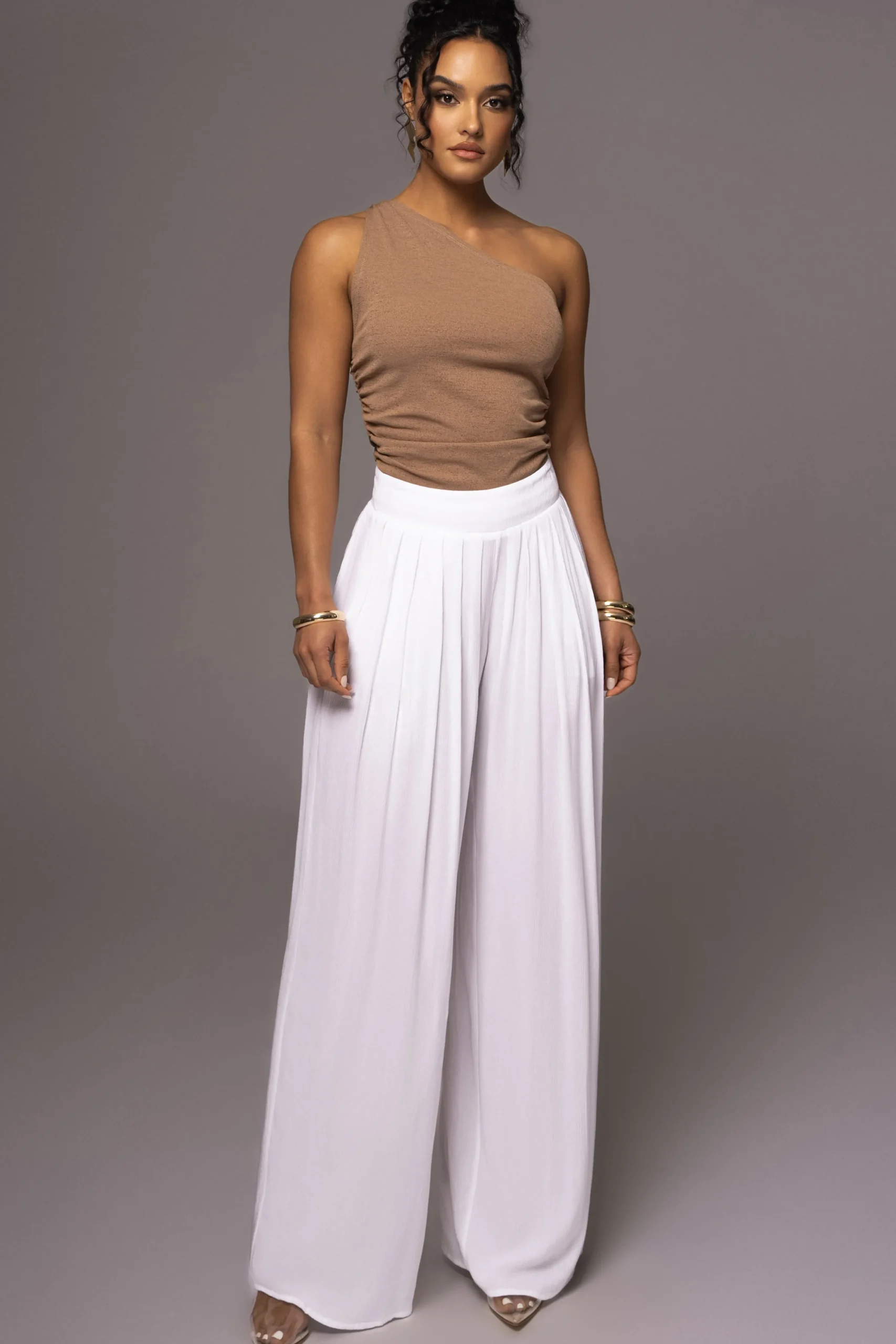 White After Sunset Pleated Pants*JLUXLABEL Fashion