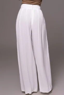 White After Sunset Pleated Pants*JLUXLABEL Fashion