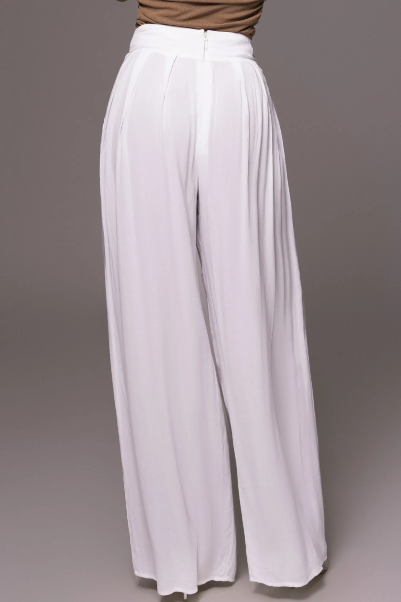 White After Sunset Pleated Pants*JLUXLABEL Fashion
