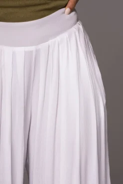 White After Sunset Pleated Pants*JLUXLABEL Fashion