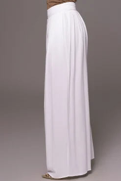 White After Sunset Pleated Pants*JLUXLABEL Fashion