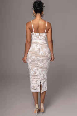 White Angelic Lace Midi Dress*JLUXLABEL Discount