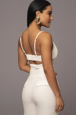 White Better Half Linen Utility Pants*JLUXLABEL Fashion