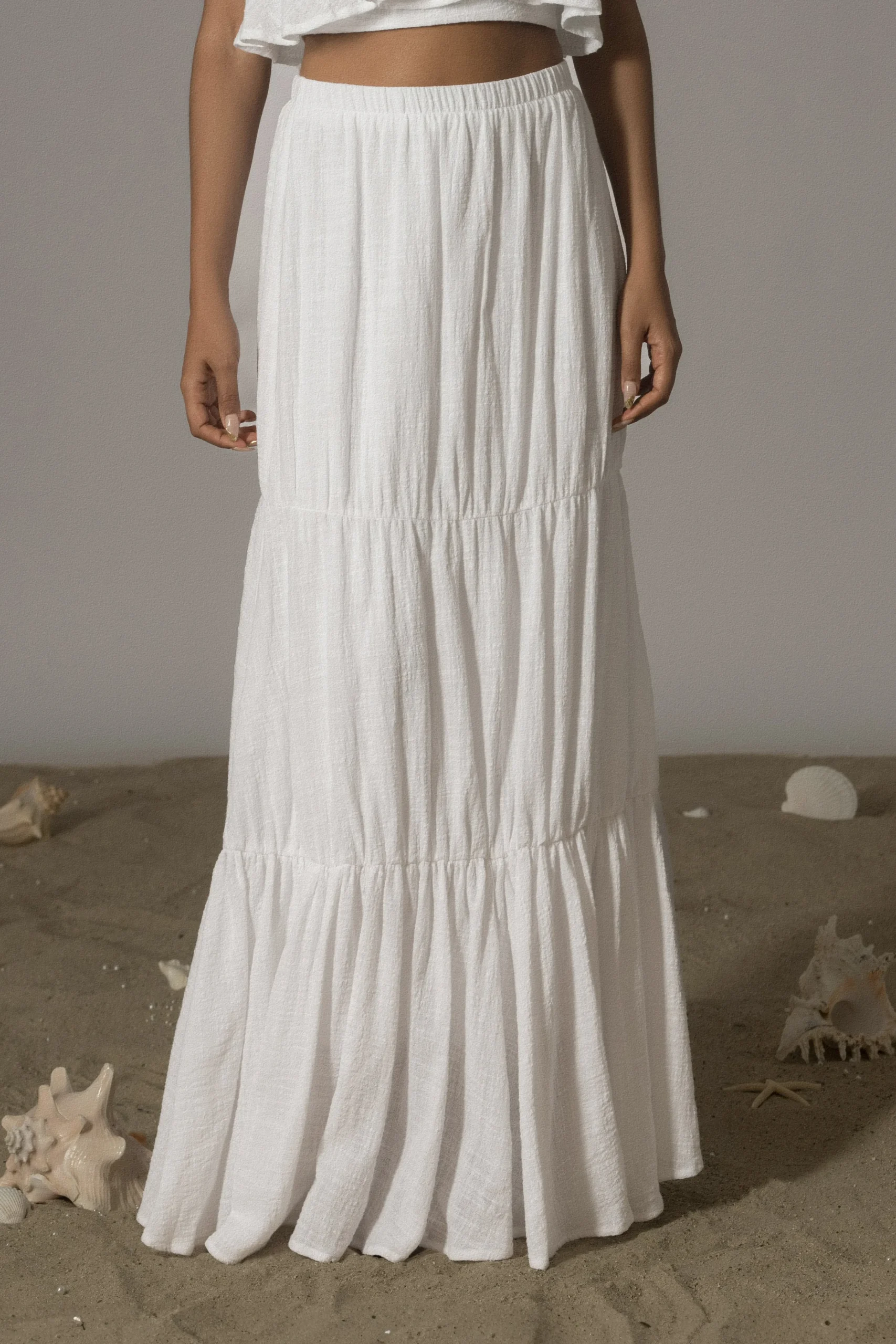 White By The Sea Skirt Set*JLUXLABEL Discount