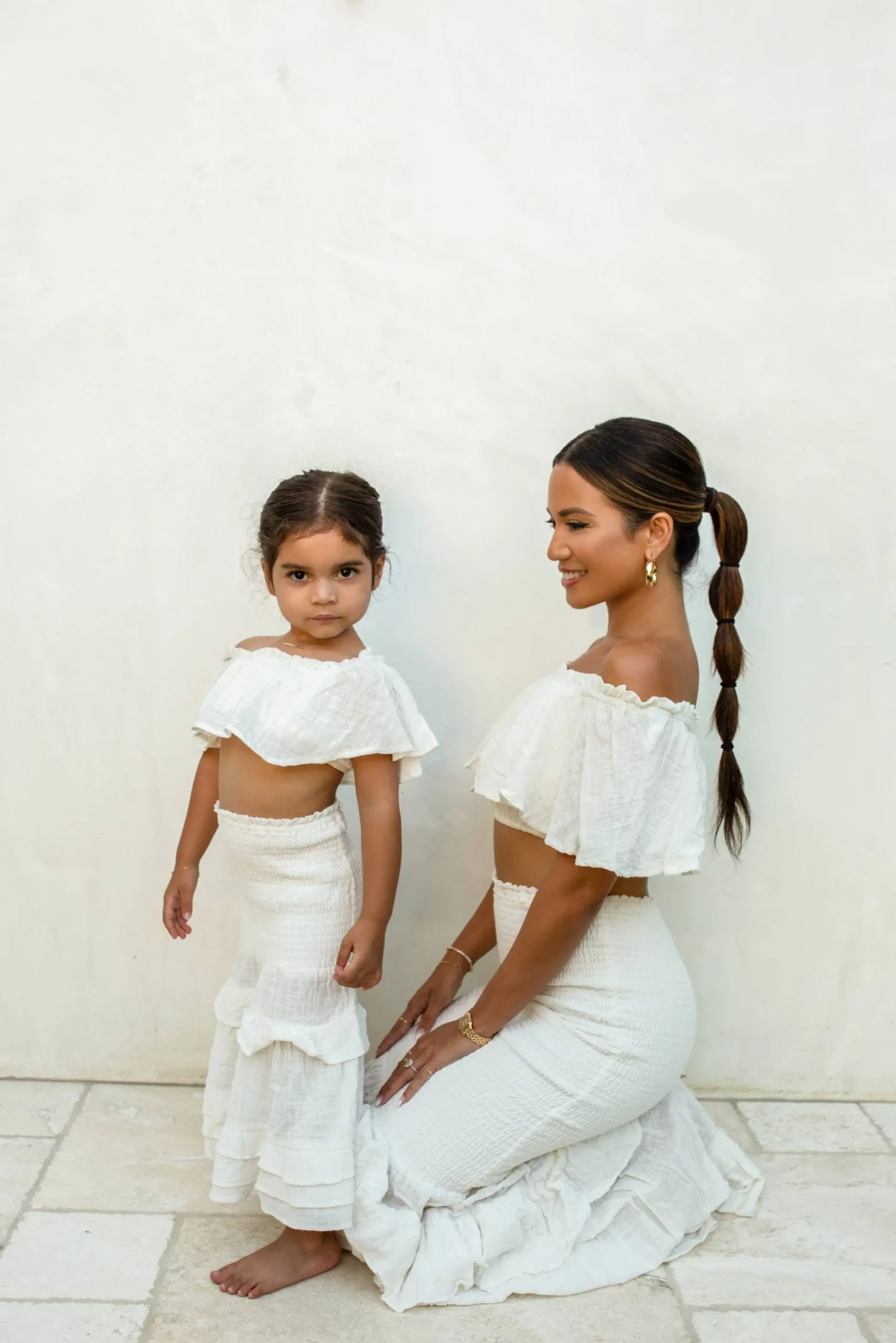 White Emily Ruffled Skirt Set*JLUXLABEL Fashion