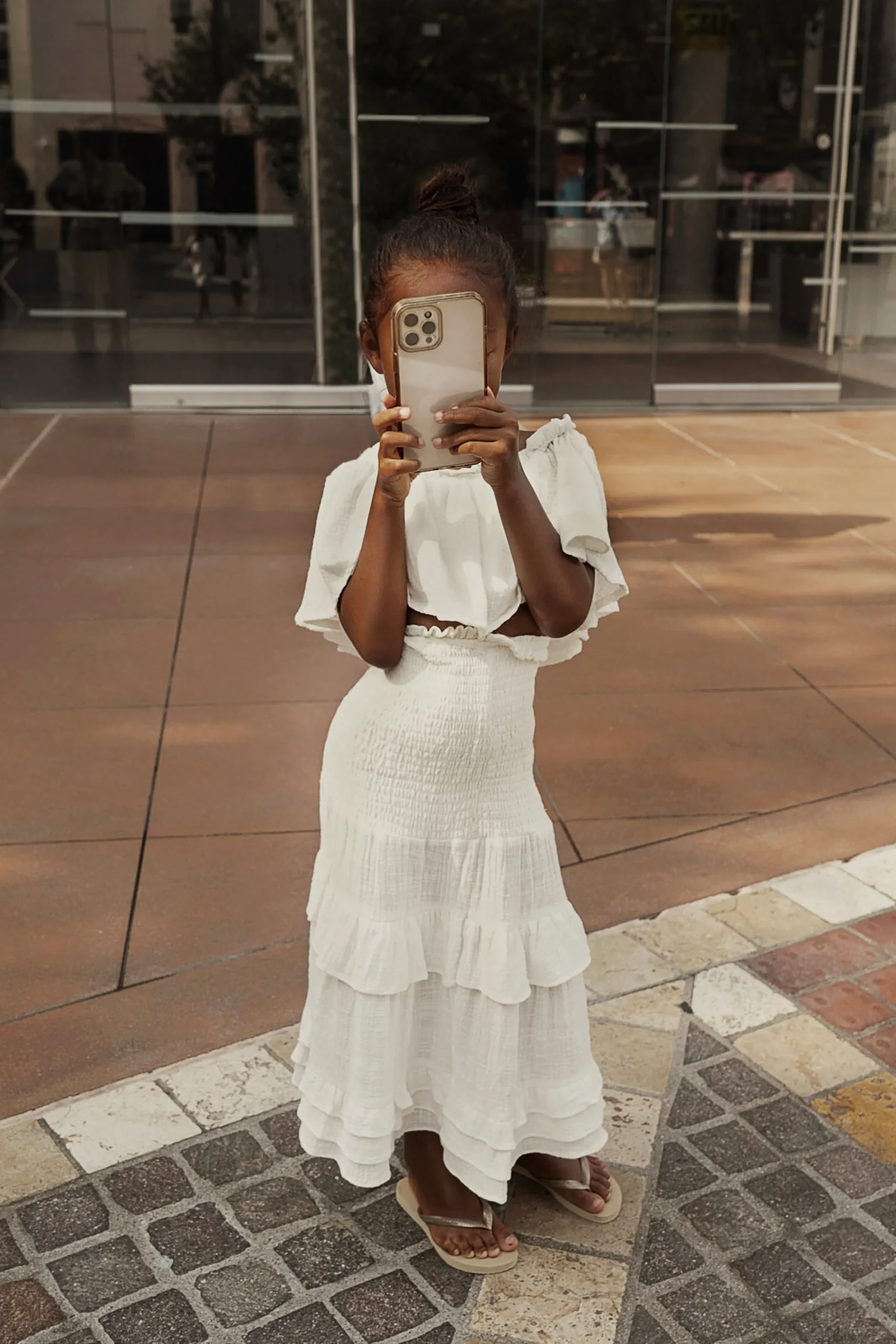 White Emily Ruffled Skirt Set*JLUXLABEL Fashion