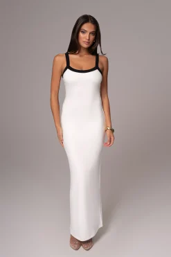 White Francesca Contrast Maxi Dress*JLUXLABEL Hot